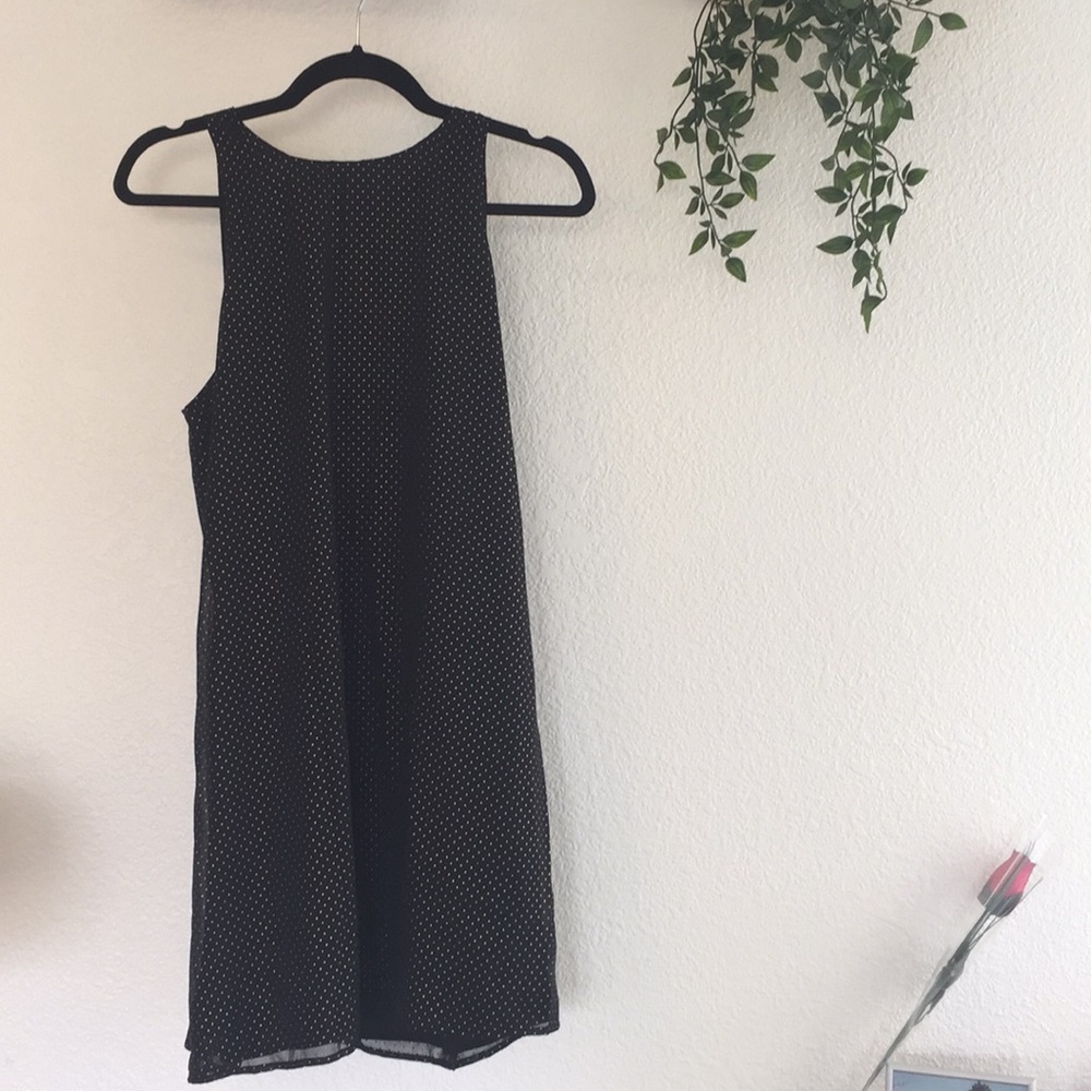 Cute black and gold spotted evening dress!